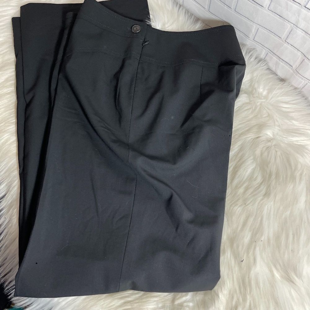 Escada Pure Wool Black‎ Dress Pants Sz 40/US 10